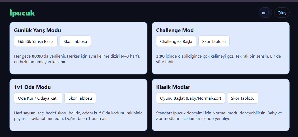 İpucuk — Turkish Word Guessing Game 2