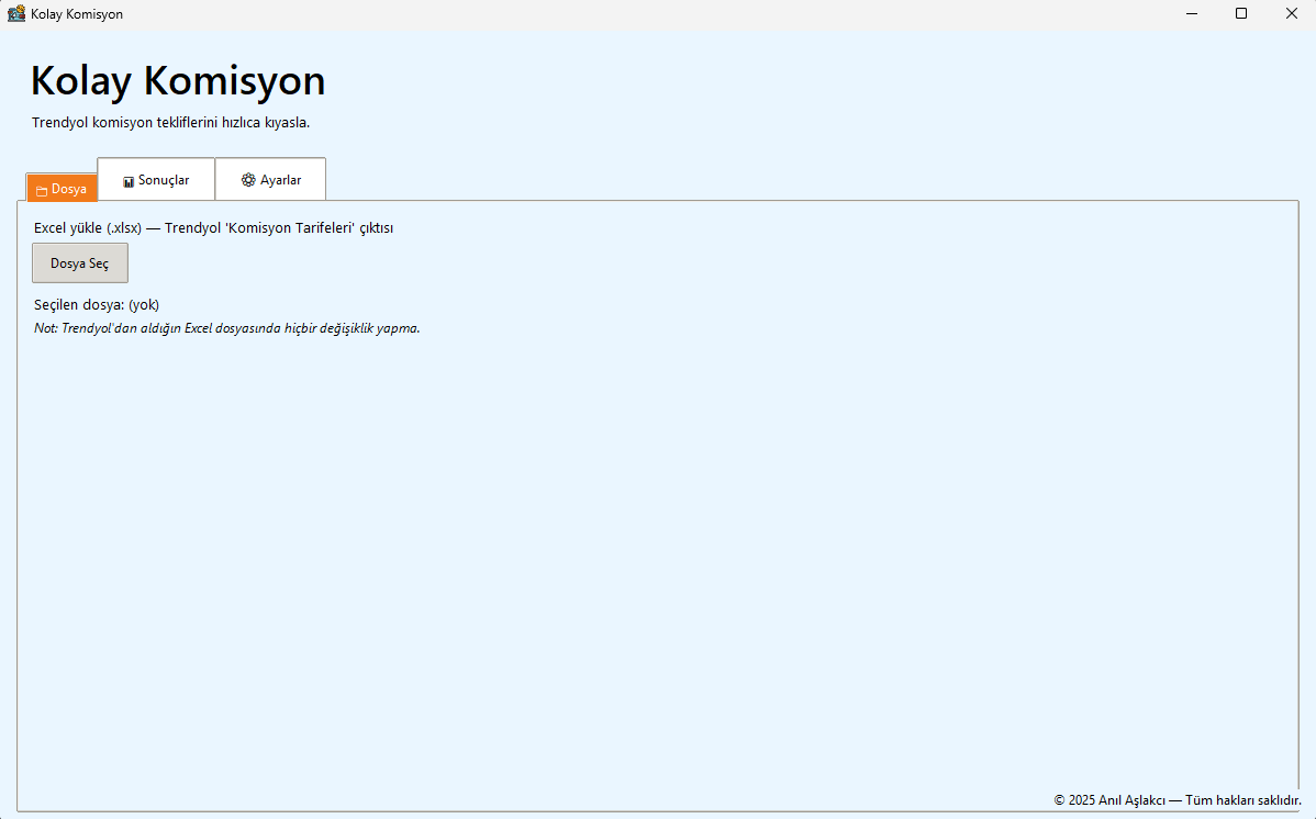 Trendyol Commission Optimizer 1