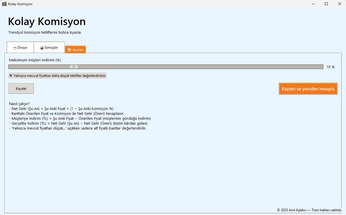 Trendyol Commission Optimizer 2