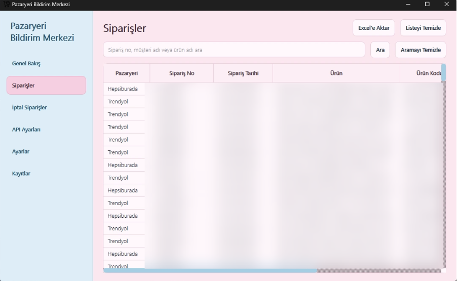 In-Transit Order Cancellation Tracker orders screen