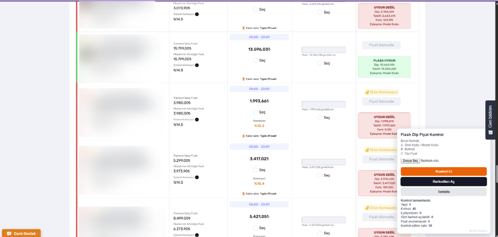 Trendyol Flash Deal Price Checker 3